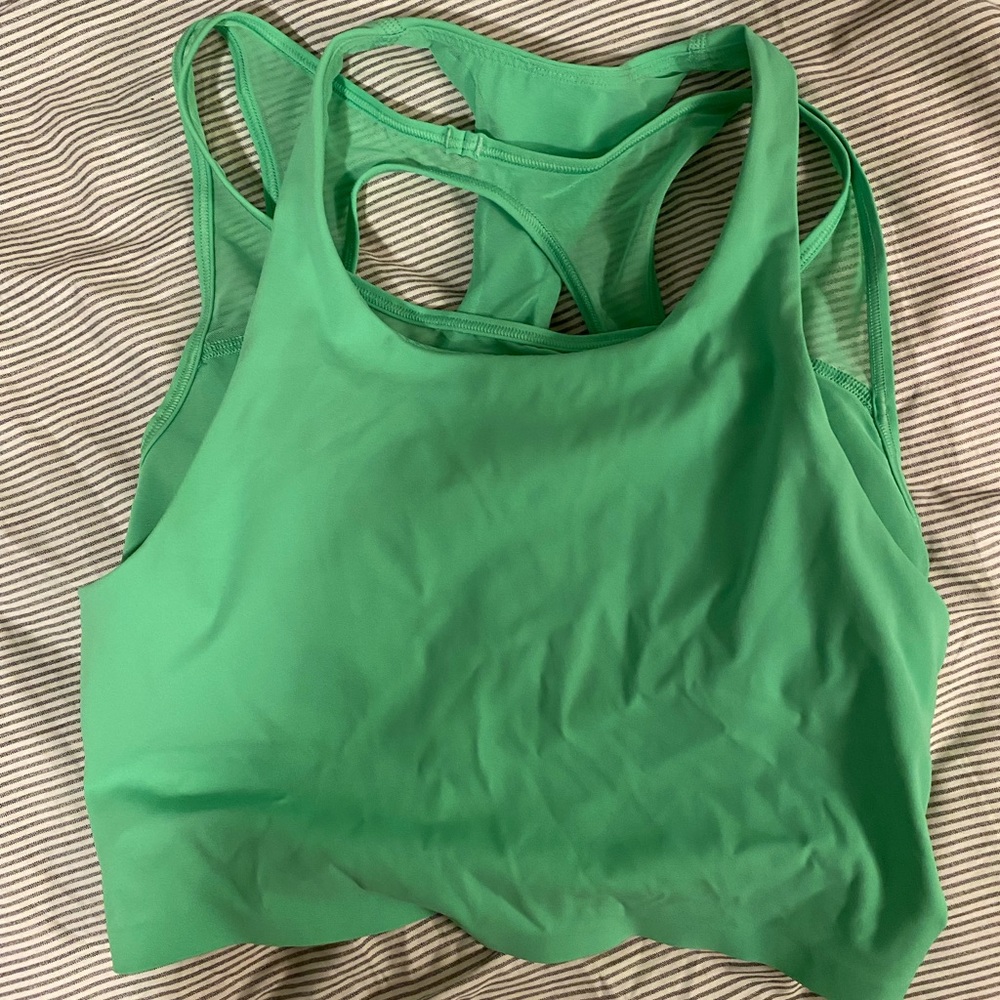 Green Lululemon crop tank